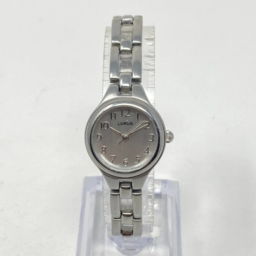 Lorus Women's Watch 22mm Silver Tone Brushed Finish Classic New Battery 6.5
